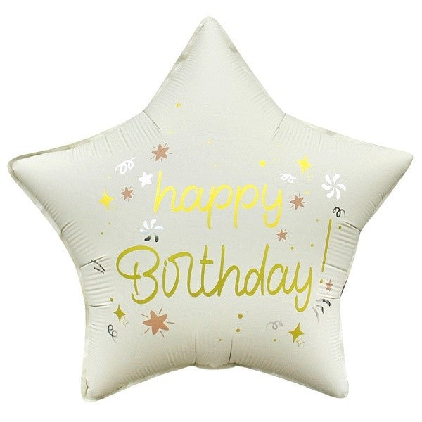 Balónek foliový HB matně bílý 44 cm