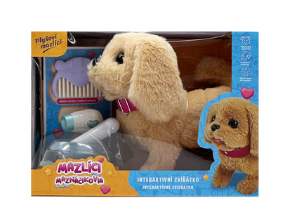 Mazlíci hrací set - pejsek Alík béžový