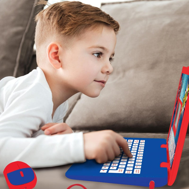 Lexibook česko-anglický vzdělávací notebook Spiderman 124 aktivit