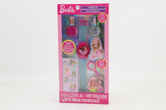Kosmetická sada s rtěnkou a lakem na nehty Barbie