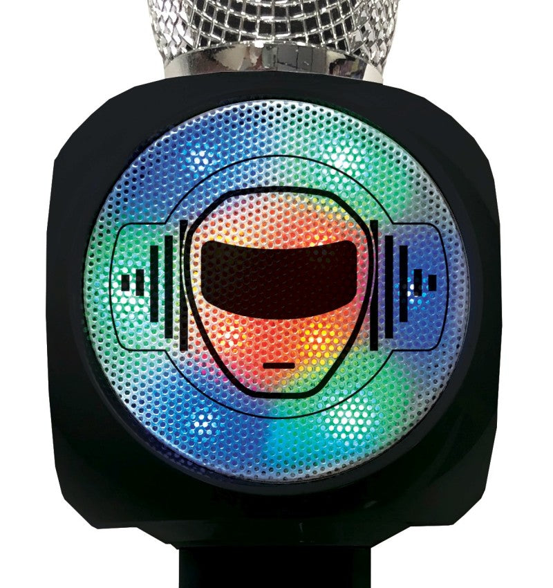Lexibook bezdrátový karaoke mikrofon iParty s vestavěným reproduktorem a světelnými efekty