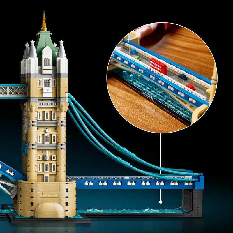 LEGO Architecture 21067 Tower Bridge - detailní model londýnského mostu