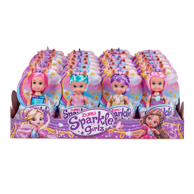 Víla jednorožec Sparkle Girlz malá v kornoutku