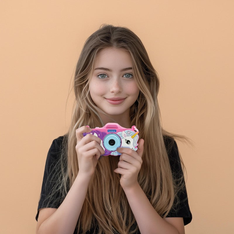 Lexibook dětský fotoaparát s 3D krytem Jednorožec