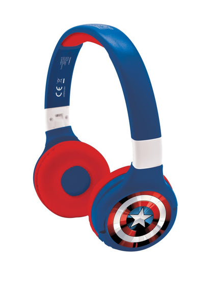 Lexibook 2v1 bluetooth skládací sluchátka Avengers s limitem hlasitosti