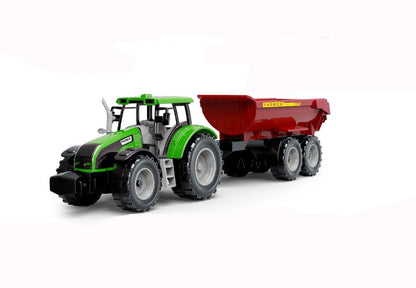 Traktor na setrvačník červený