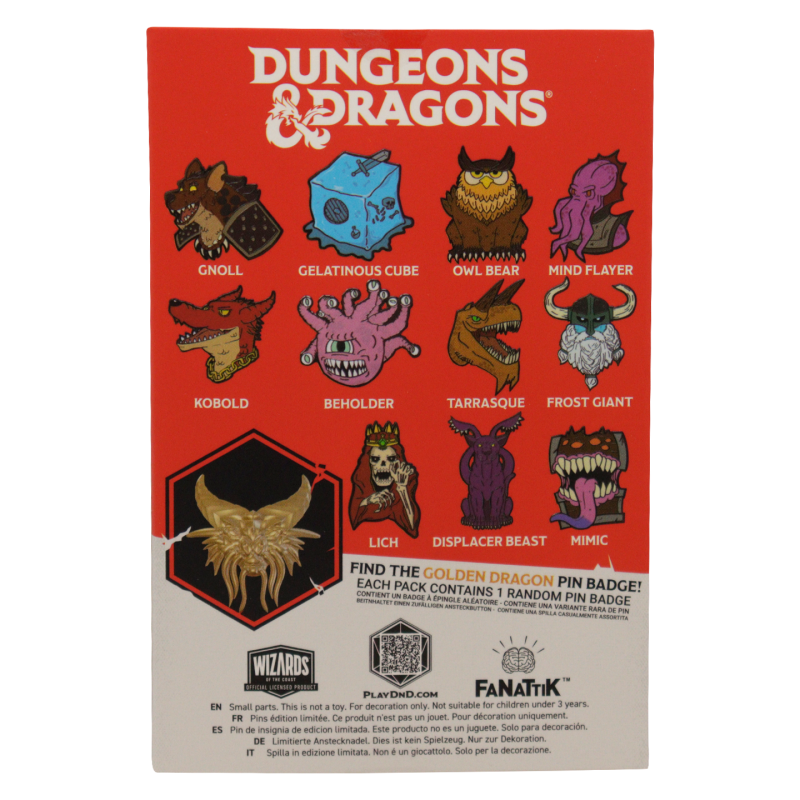 Dungeons & Dragons pin Mystery 50. výročí DPL12