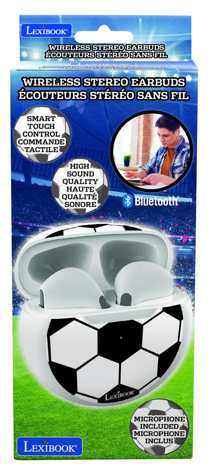 Lexibook bluetooth sluchátka do uší Fotbal s vestavěným mikrofonem