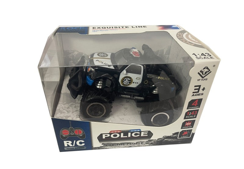 RC policejní auto 1:43 černé