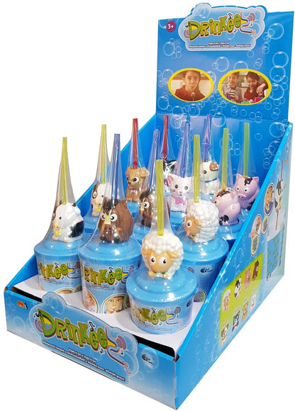 Drinkeez - kelímek s brčkem pejsek sv. hnědý