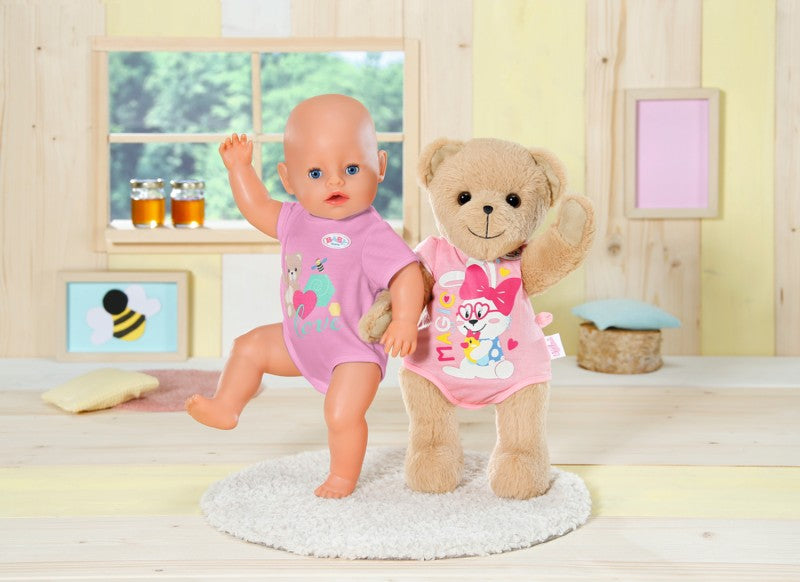 Medvídek BABY born, růžové oblečení