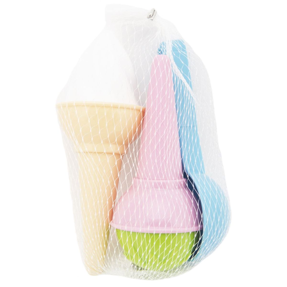 Formičky Bábovky na písek plast zmrzlina 3ks v síťce 17x10cm 12m+