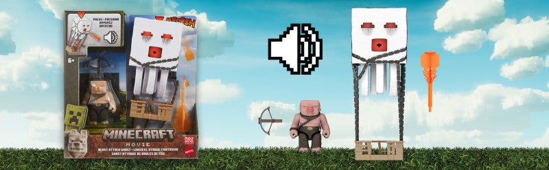Minecraft velká figurka s ohnivou koulí