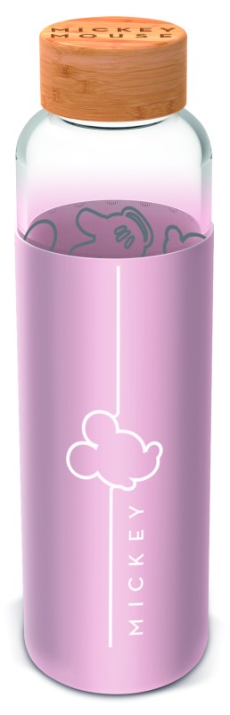 Skleněná láhev s návlekem 585 ml, Mickey
