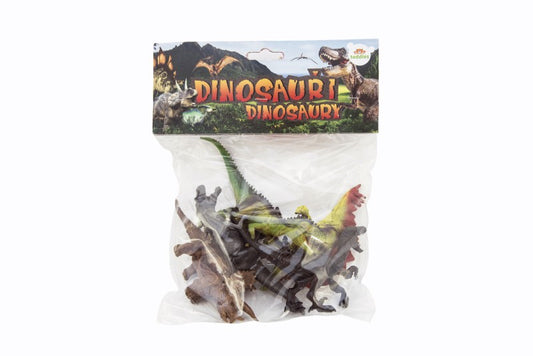 Dinosaurus plast 14 -19 cm 6 ks v sáčku