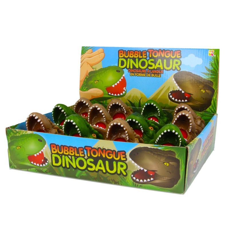 Mačkací hlava dinosaura s bublinou