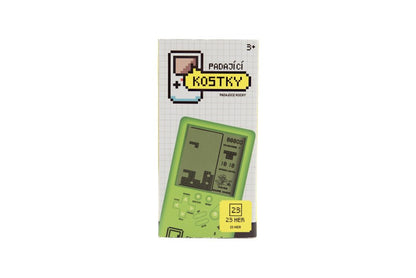 Digitální hra Padající kostky hlavolam plast 14x7 cm zelená