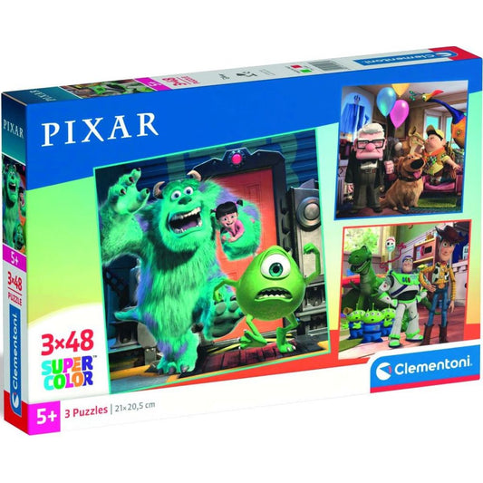 Clementoni - Puzzle 3x48 Disney Pixar