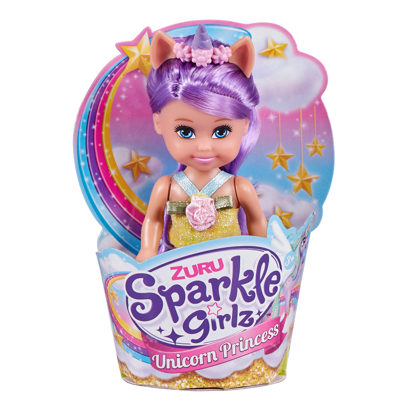 Víla jednorožec Sparkle Girlz malá v kornoutku