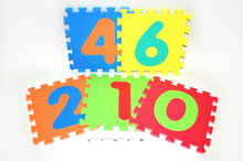 Měkké bloky čtverce čísla 30cm 10ks/set