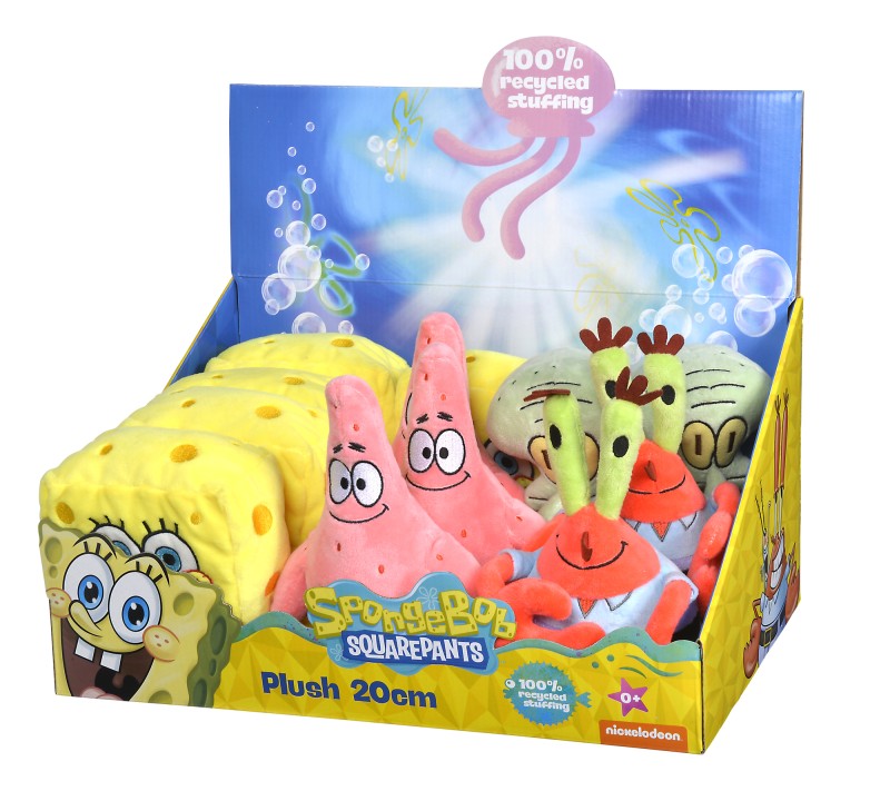 SpongeBob Plyš 20 cm 4 druhy