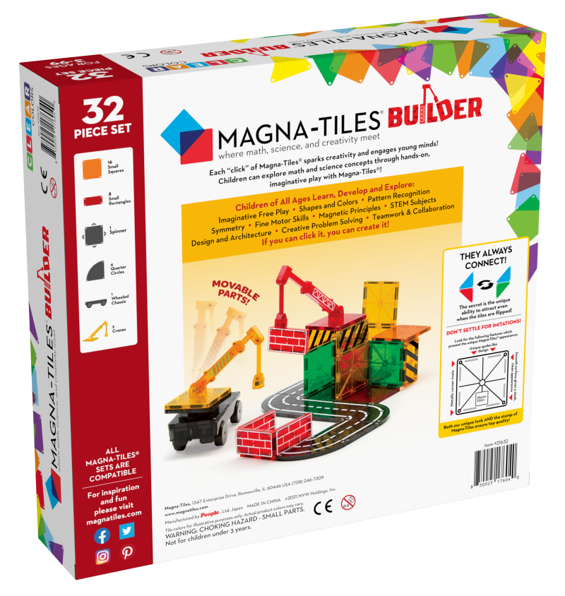 Magna-Tiles Builder 32 dílků