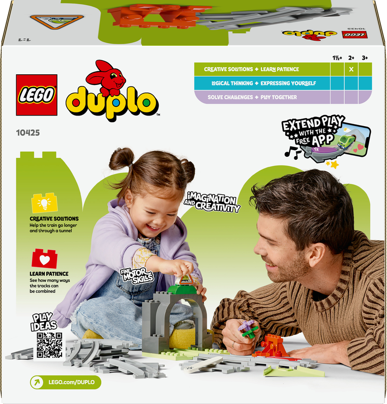 LEGO® DUPLO® 10425 Železniční tunel a koleje – rozšiřující sada
