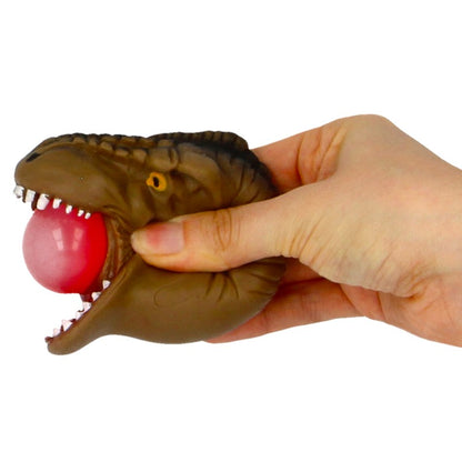 Mačkací hlava dinosaura s bublinou