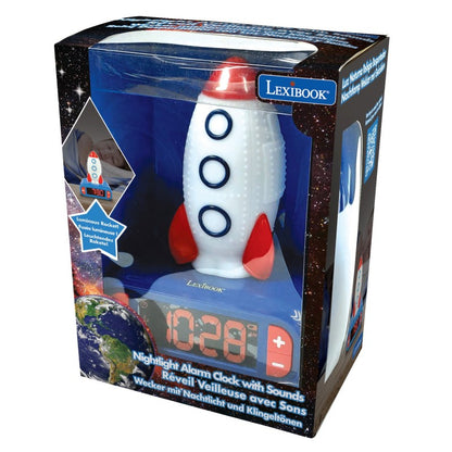 Lexibook budík se svítící raketou