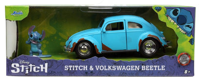 Lilo & Stitch auto 1959 VW Beetle 1:32 a figurka Stitch, DP6
