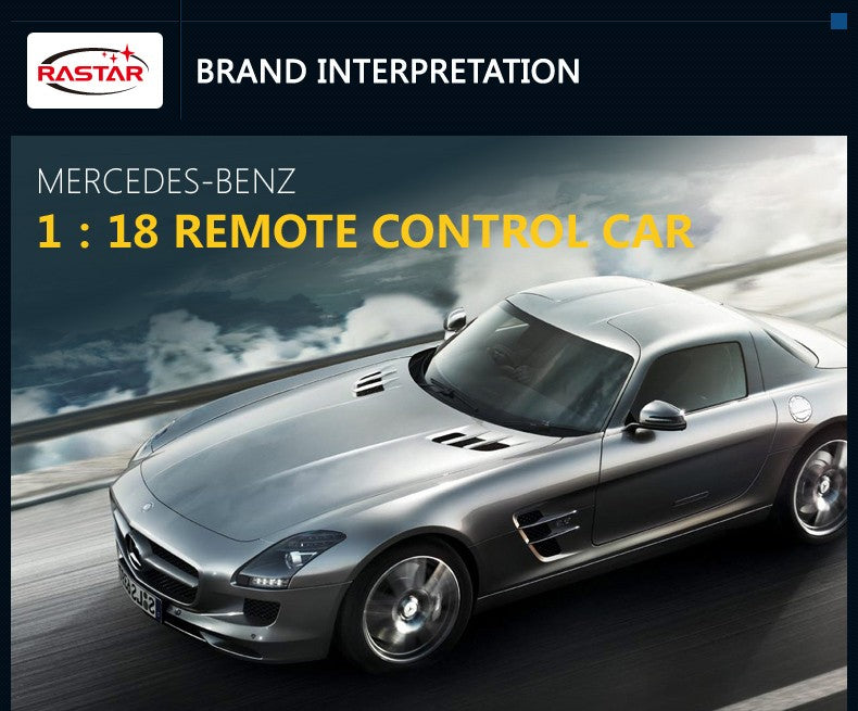 R/C 1:18 Mercedes-Benz SLS AMG stříbrný