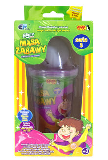 Slimy S3 sliz se svítící kuličkou zelený