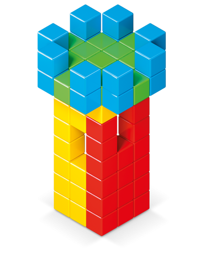 Geomag Magicube Full Color 64 dílků