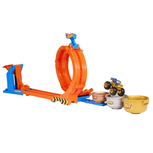 Hot Wheels monster trucks dráha se smyčkou a bigfootem