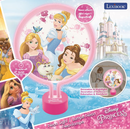 Lexibook neonové dekorativní světlo Disney princezny