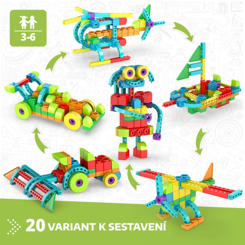 Engino STEM Qboidz Starter Set 139 dílků