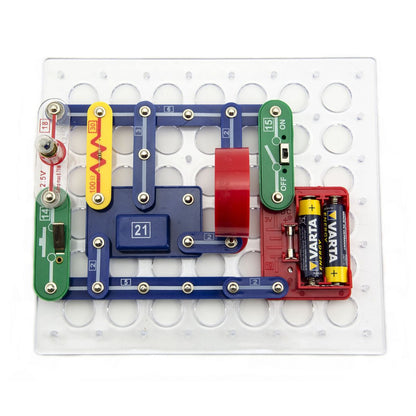 Tajemství elektroniky 500 experimentů na baterie v krabici 42x28,5x4cm od 6 let