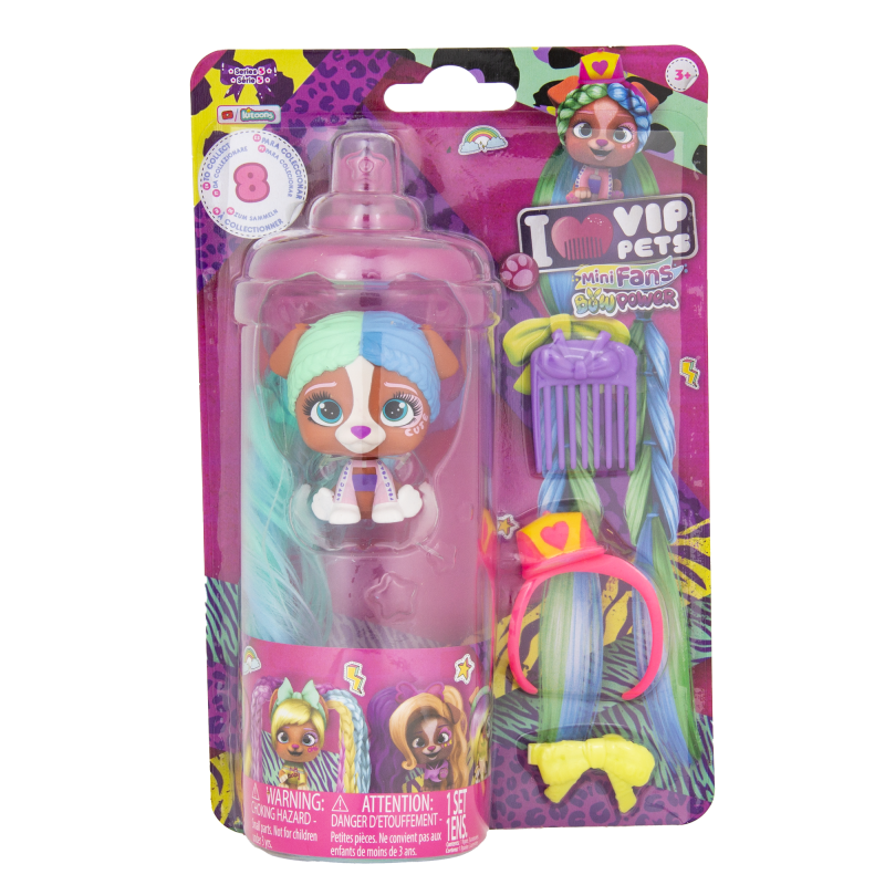 VIP Pets mini bow power CDU blister 9 ks Coco