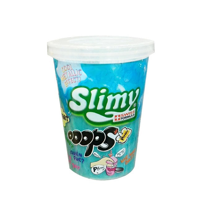 Slimy metalic prdící, kelímek 80g žlutý