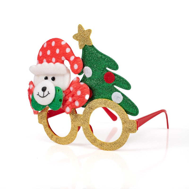 Vánoční brýle s třpytkami 17x14 cm