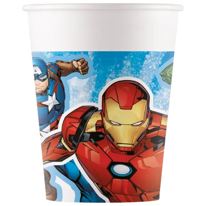 Kelímky papírové Avengers Evergreen 200 ml 8 ks