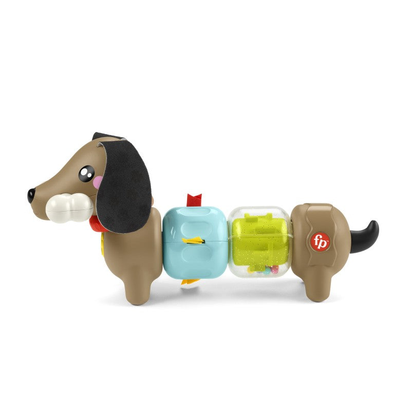 Fisher Price chrastící a klapající jezevčík