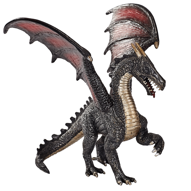 Drak ocelový figurka