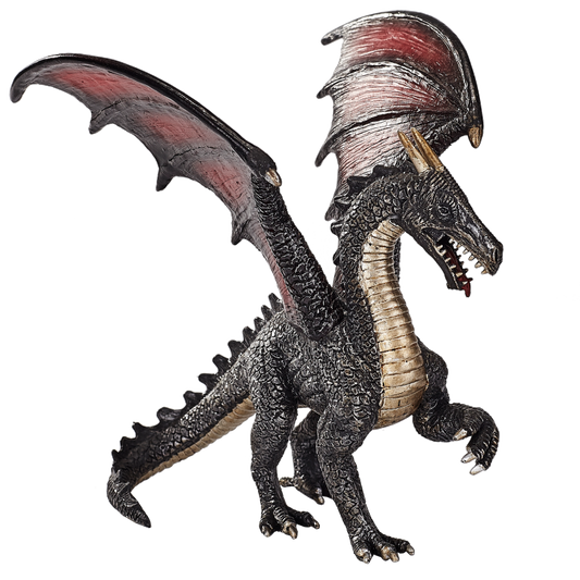 Drak ocelový figurka