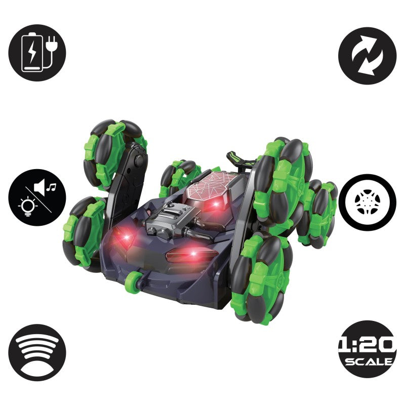 Lexibook kaskadérské auto Crosslander Flip se zvukovými a světelnými efekty