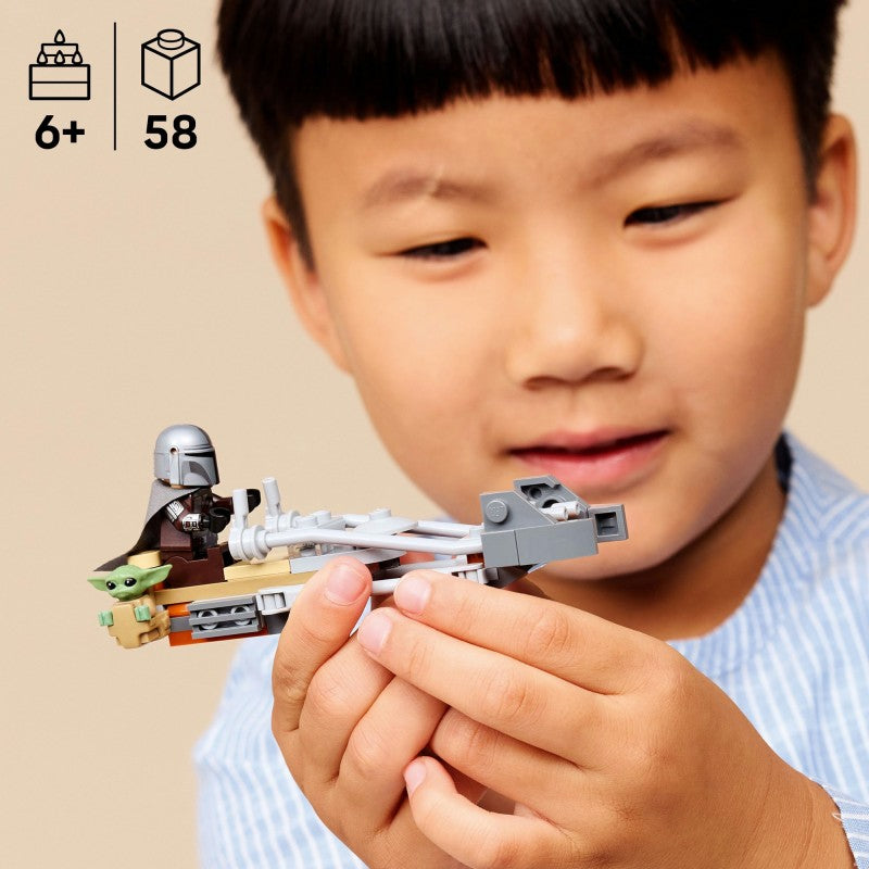 LEGO® 75436  Star Wars™Mandalorian a Grogu a spídrová motorka