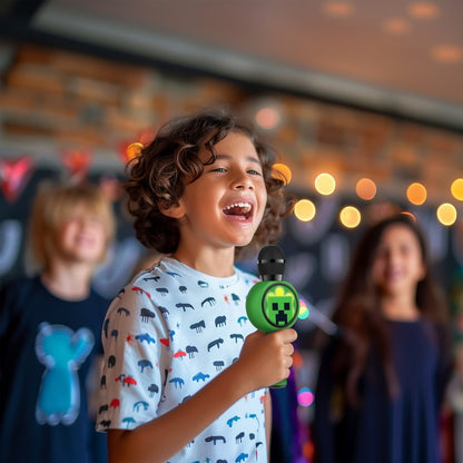 Mikrofon karaoke Minecraft PopSing LED