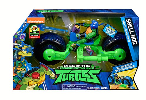 Želvy Ninja motorka s figurkou Leonardo