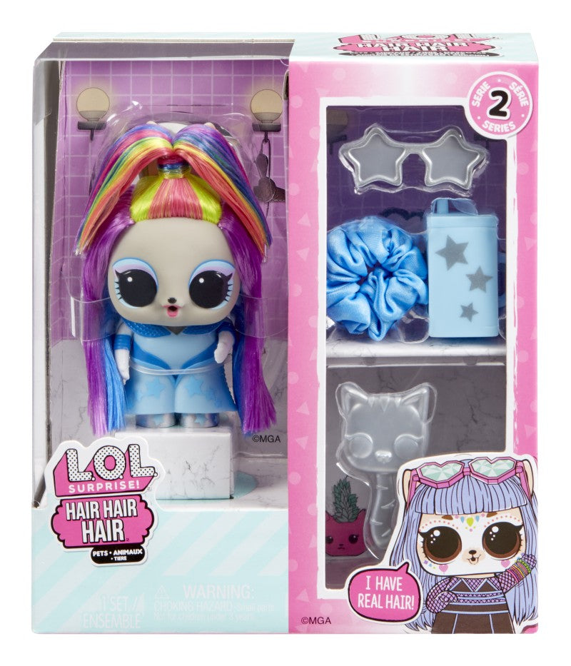 L.O.L. Surprise! Hair Hair Hair Zvířátko, PDQ fialové vlasy