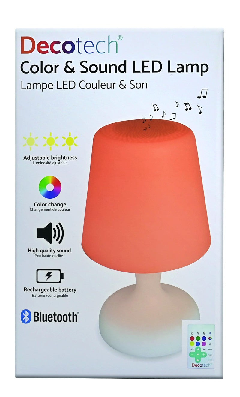 Lexibook bluetooth reproduktor ve tvaru stolní lampy